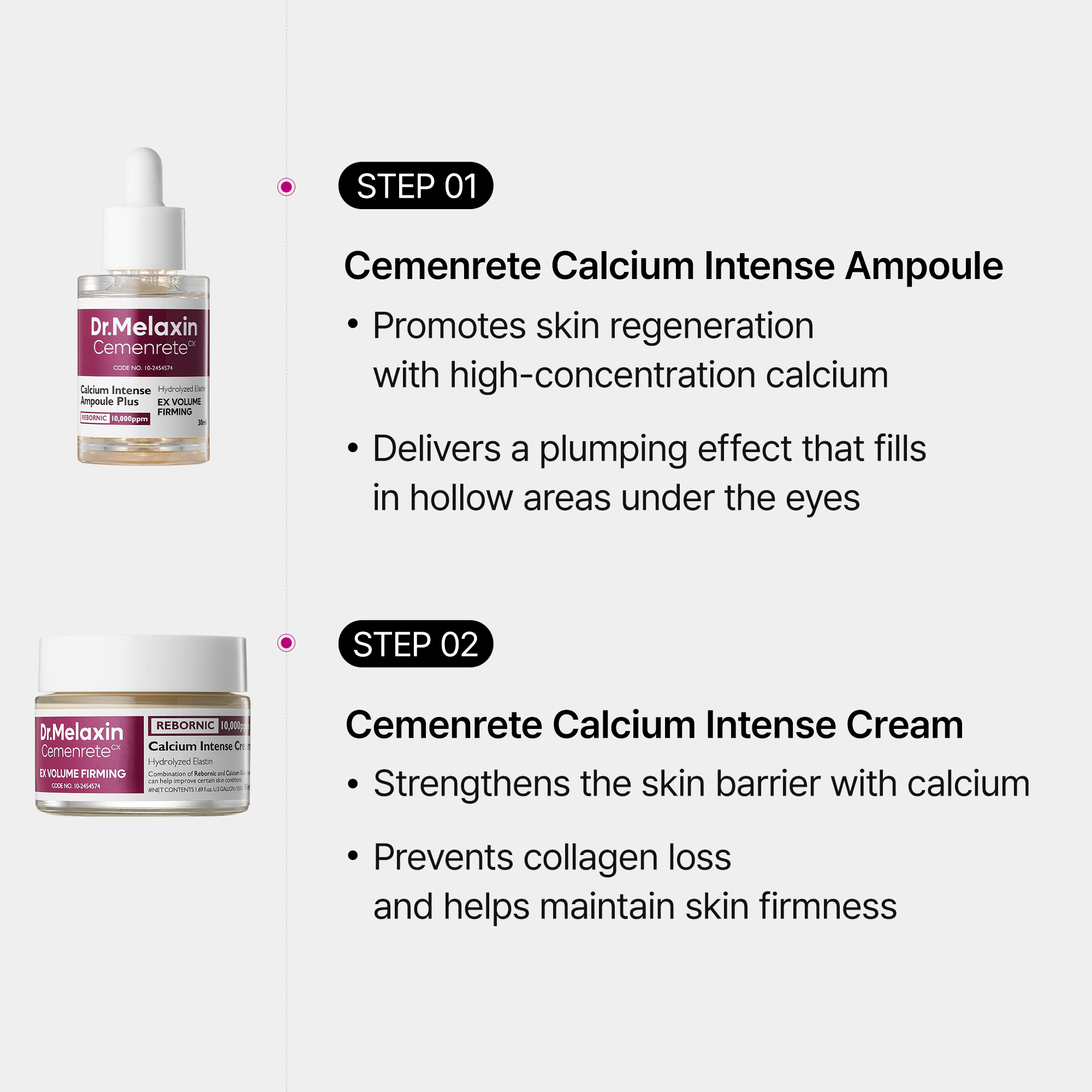Cemenrete Calcium Augenpflege-Routine